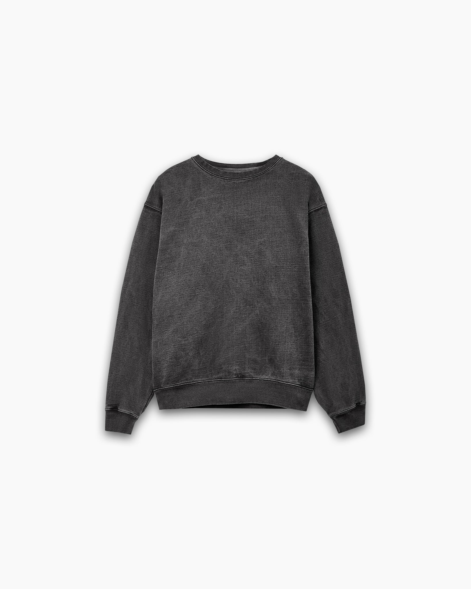 BLANK WASHED SWEATER - BLACK