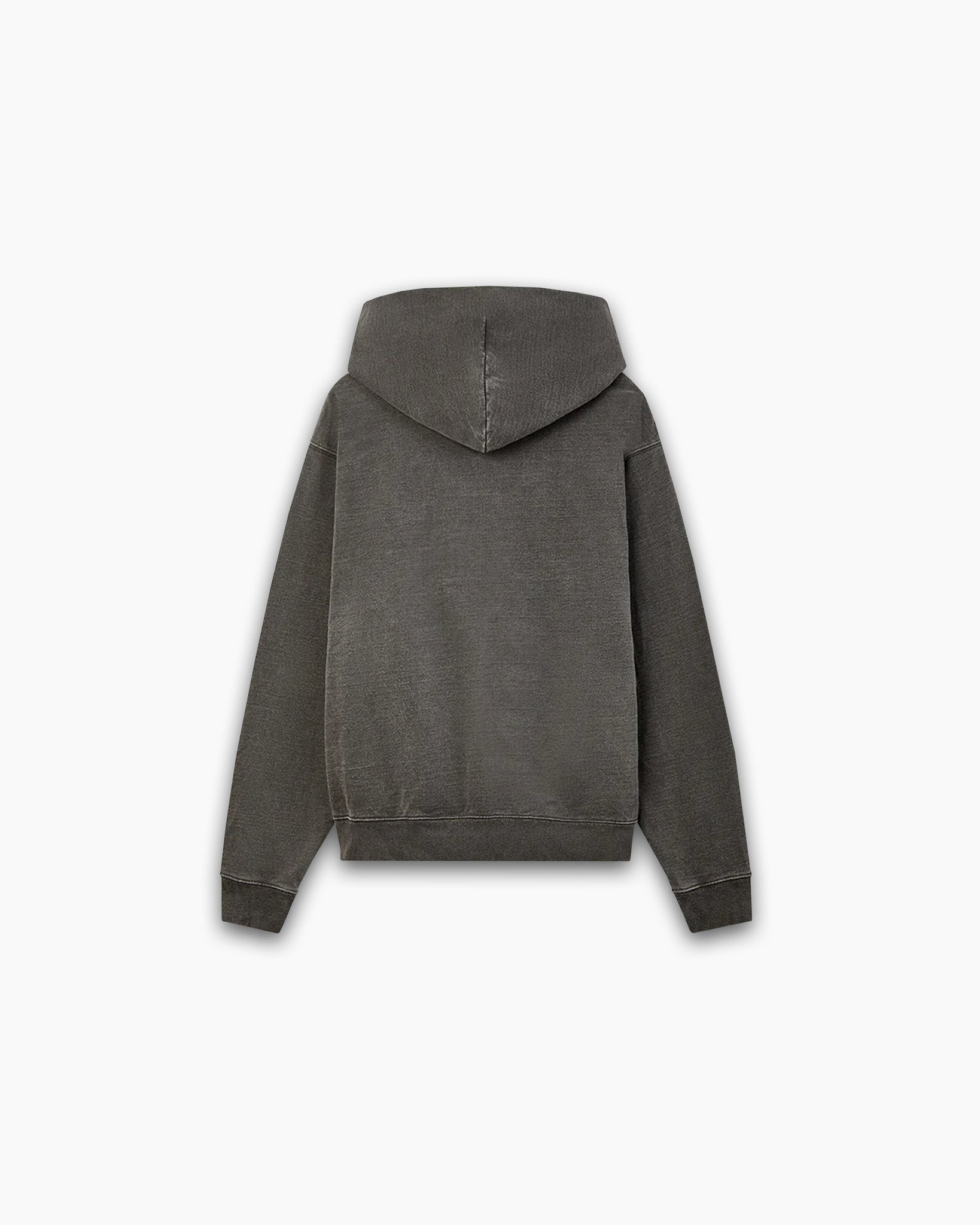 BLANK WASHED ZIP HOODIE - BLACK