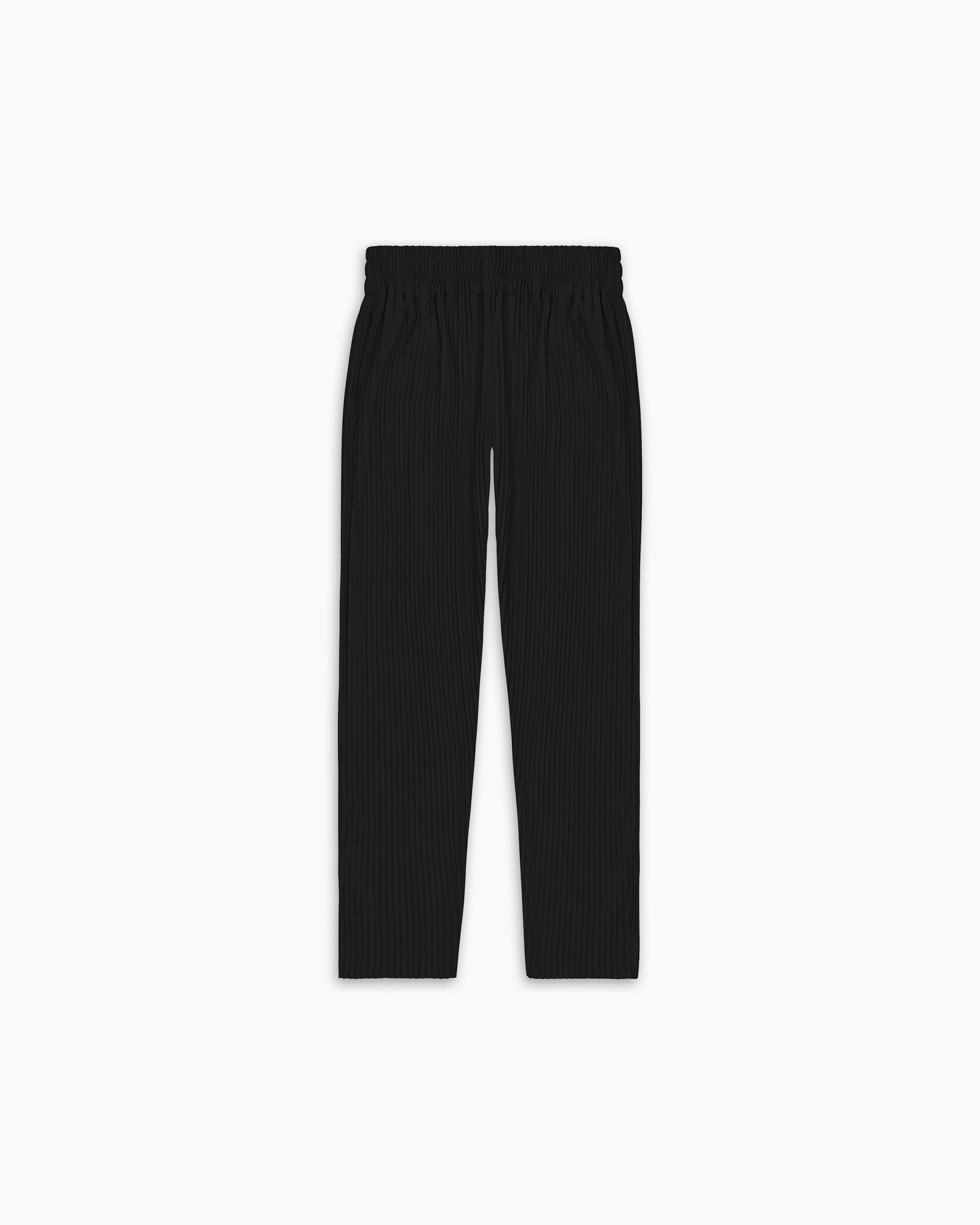 BLACK PLEATED TROUSERS