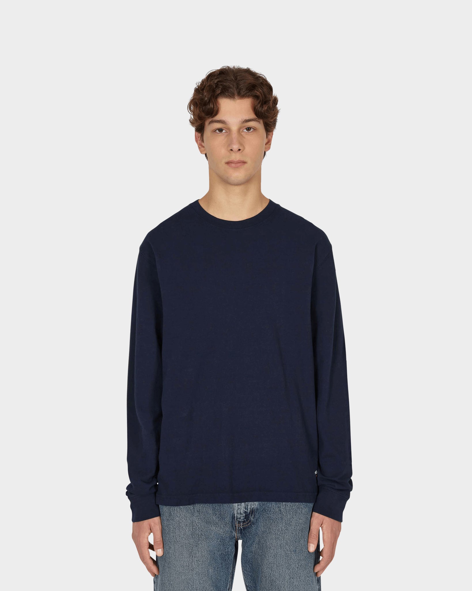 BLANK LONG SLEEVE T-SHIRT - NAVY