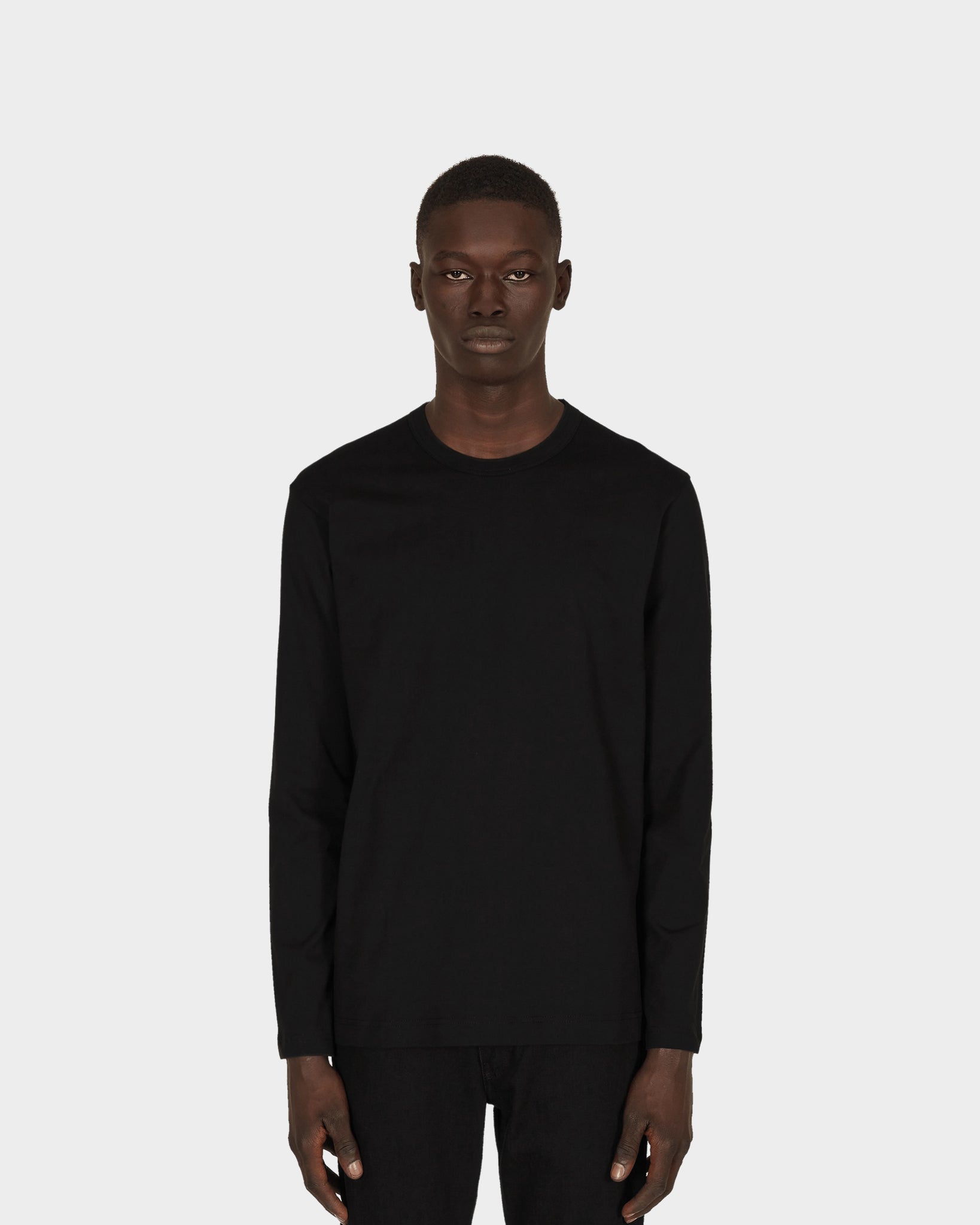 BLANK LONG SLEEVE T-SHIRT - BLACK