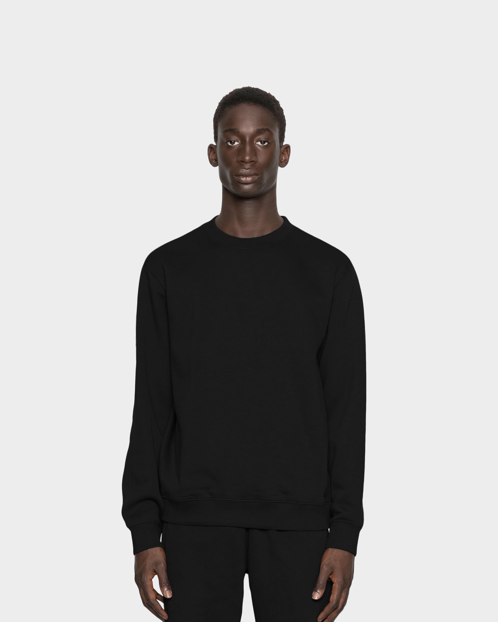 BLANK SWEATSHIRT - BLACK