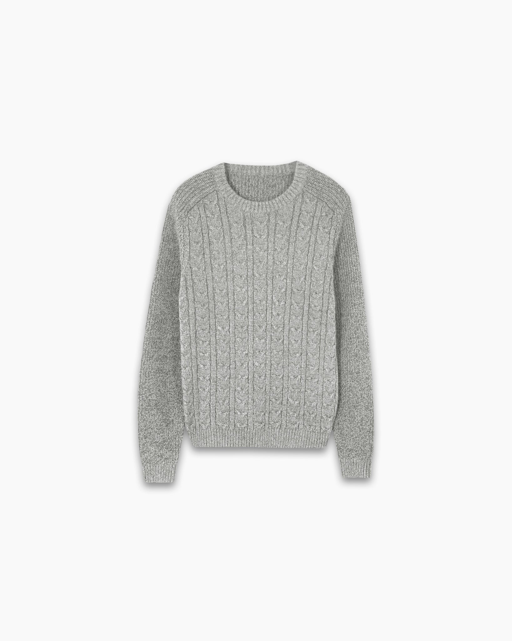 CHEVRON KNIT JUMPER | GREY