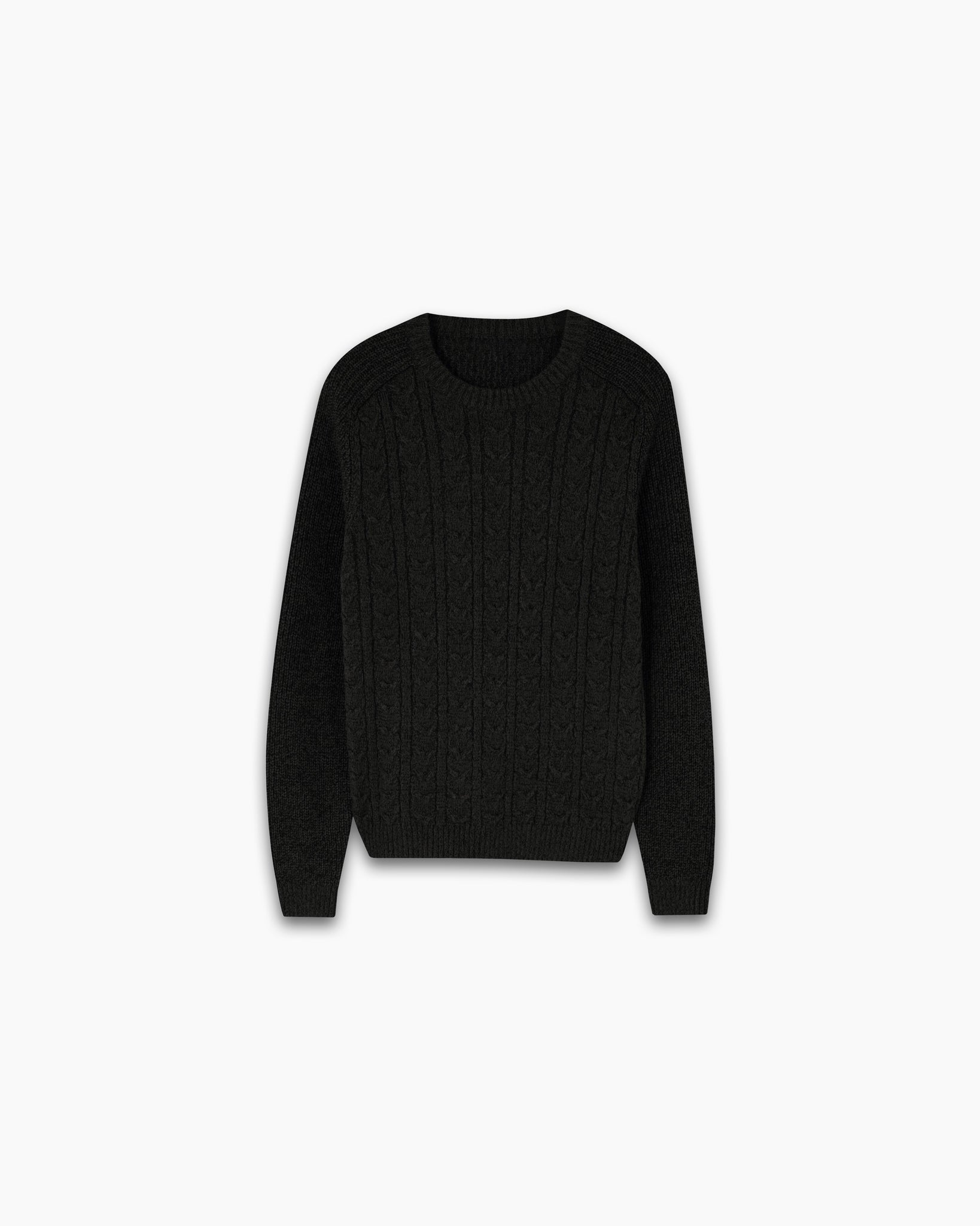 CHEVRON KNIT JUMPER | BLACK